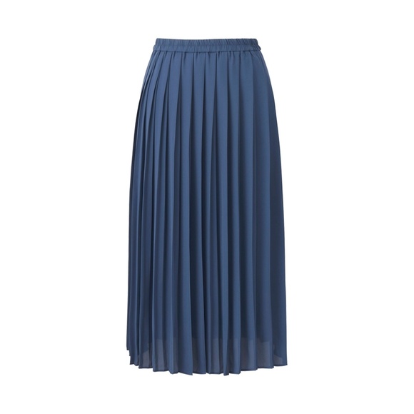 Uniqlo Dresses & Skirts - Uniqlo High-Waisted Chiffon Skirt - Blue